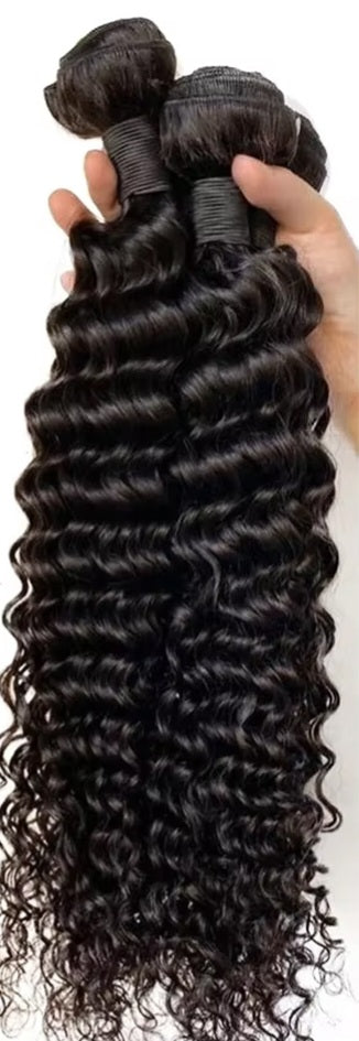 Tissage frisé naturel 100% cheveux humain
