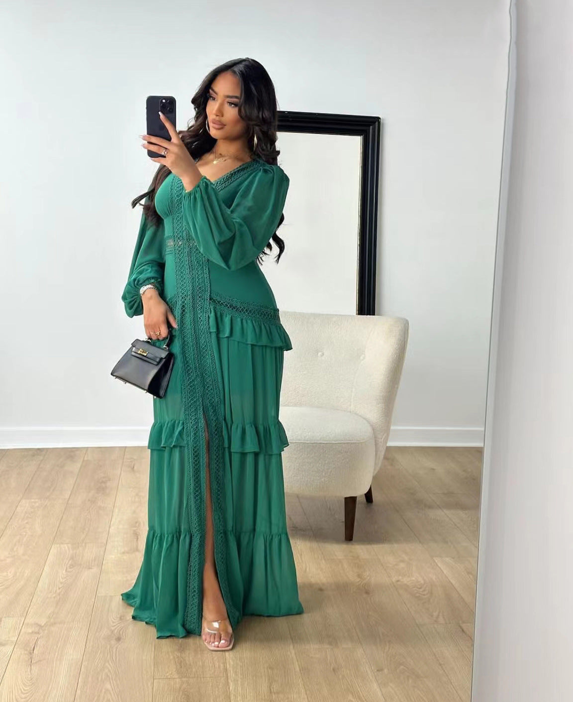 Robe longue élégante d'été