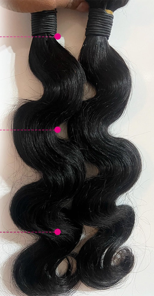 Tissage brésilien Naturel ondulé 100% cheveux humain