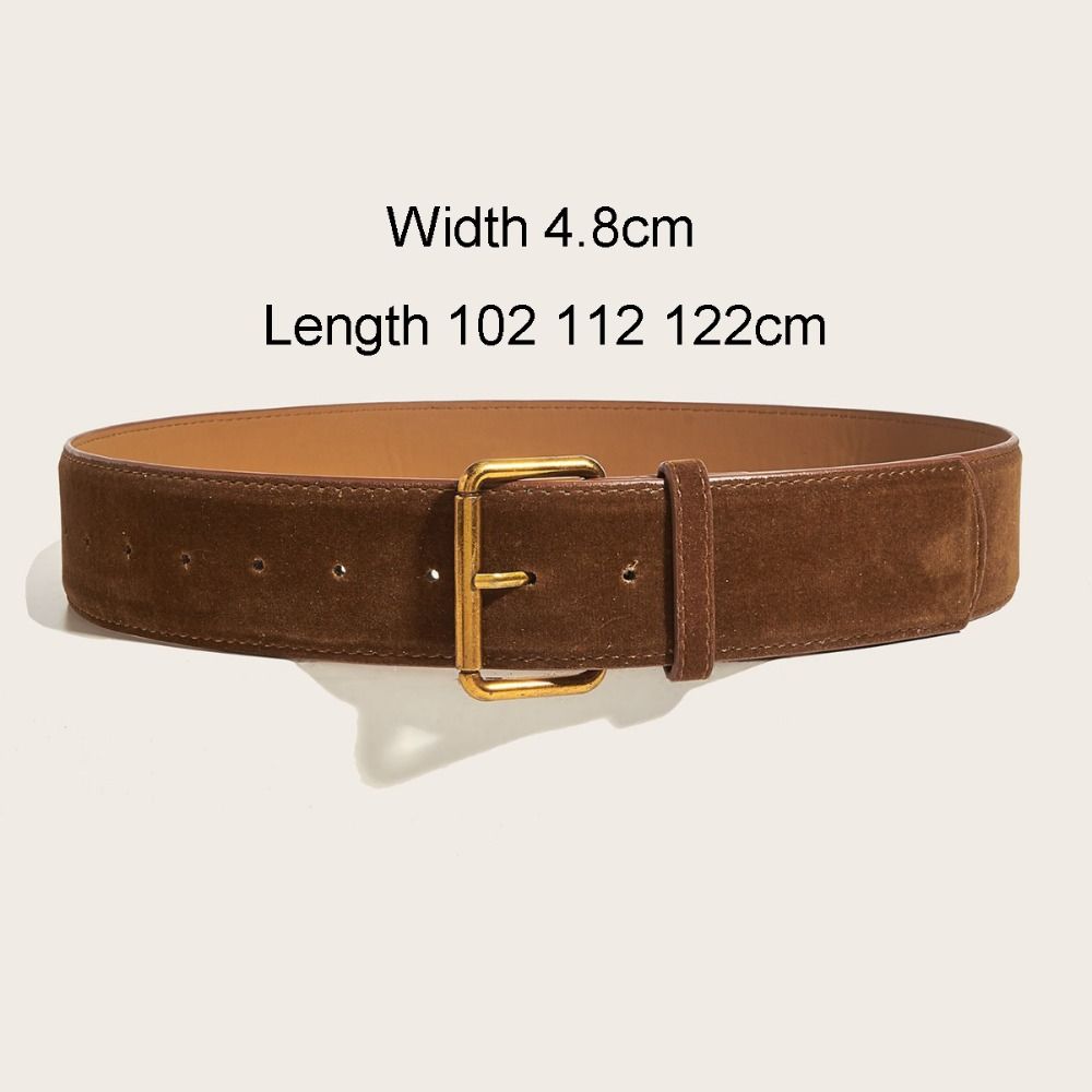 Ceinture marron en faux daim