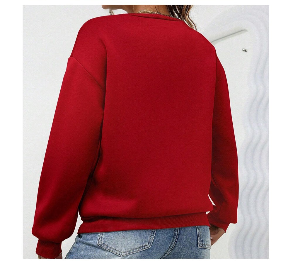 Sweater de Noël rouge