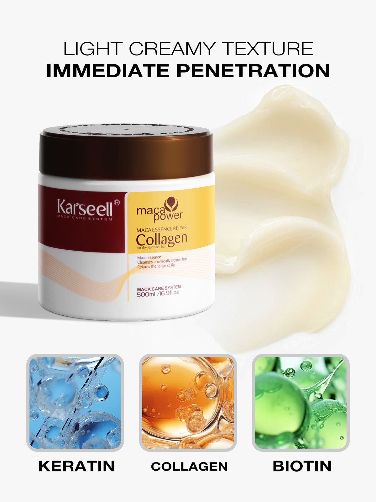 Karseell traitement capillaire au collagène réparation profonde