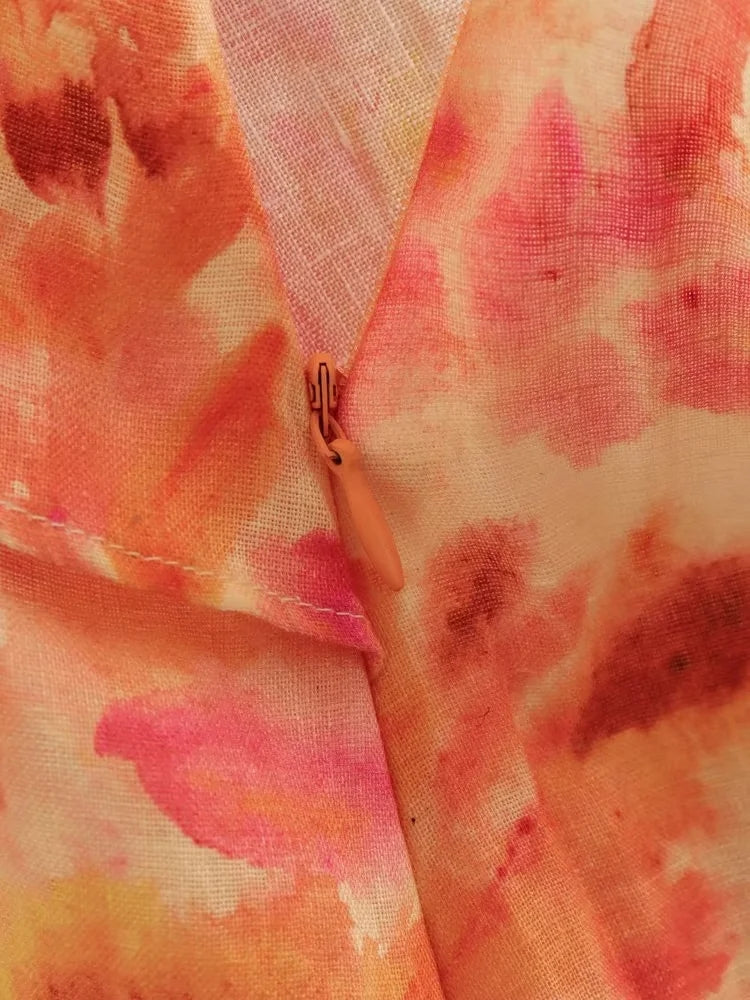 Robe longue d'été dos nu