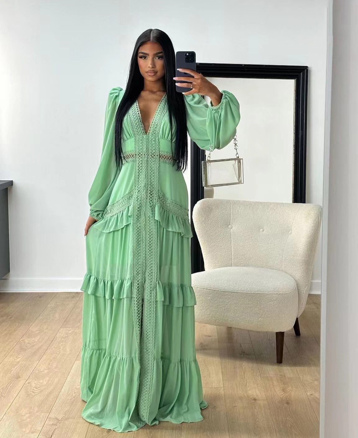 Robe longue élégante d'été