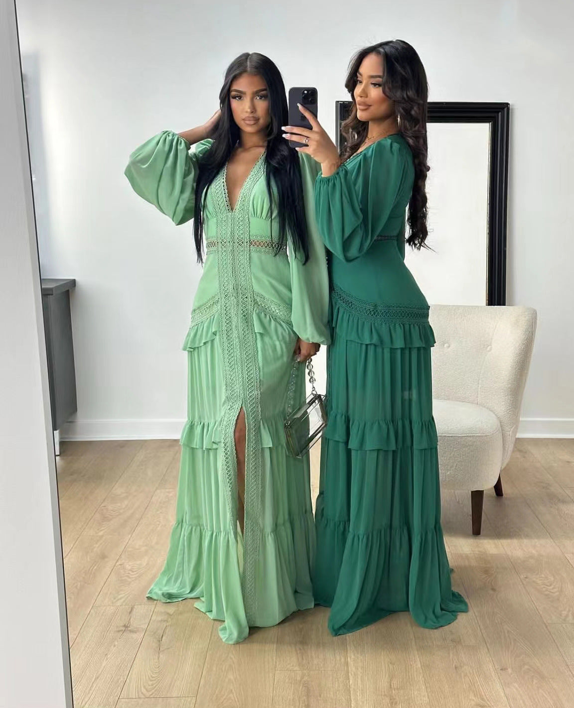 Robe longue élégante d'été