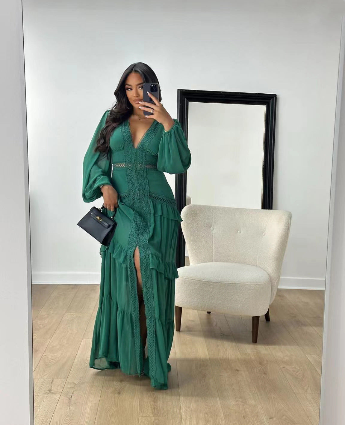 Robe longue élégante d'été