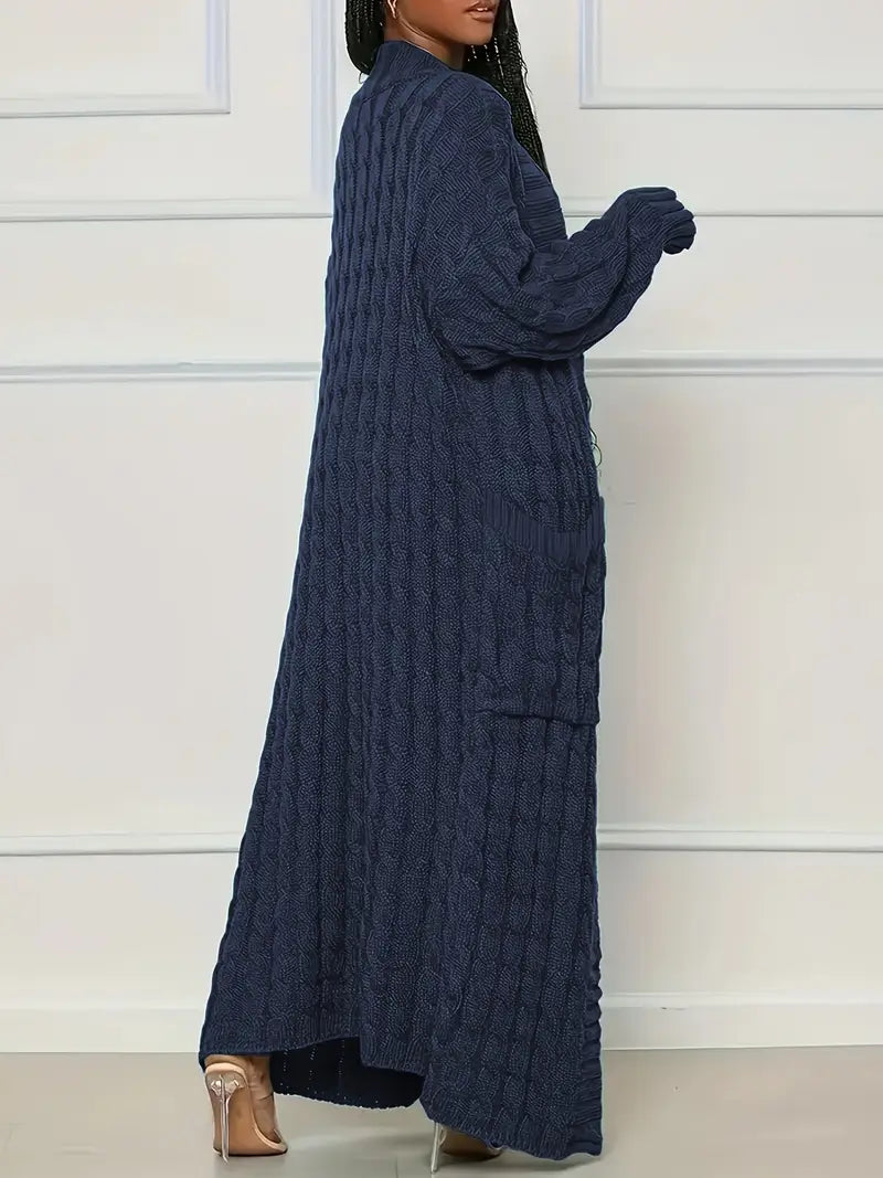 Cardigan oversize bleu femme