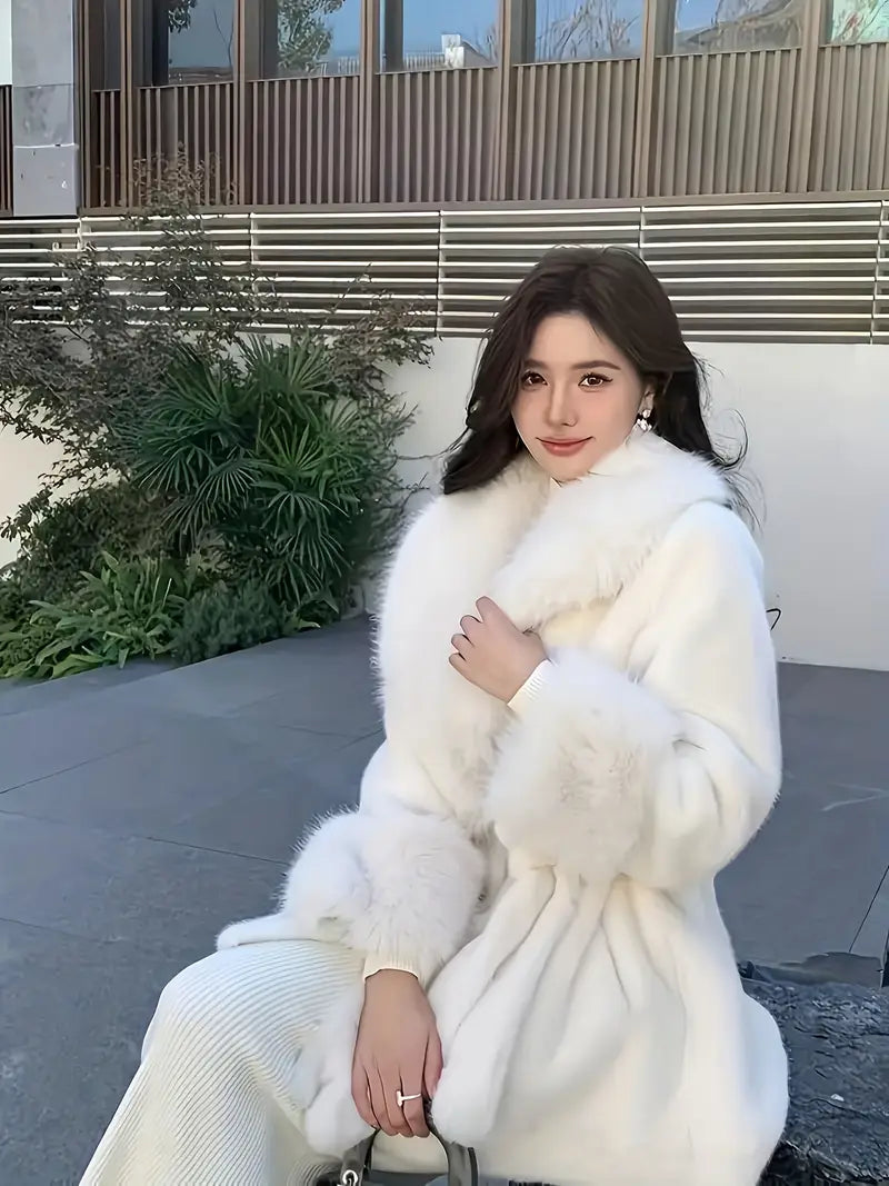 Manteau en fourrure Mi-long femme