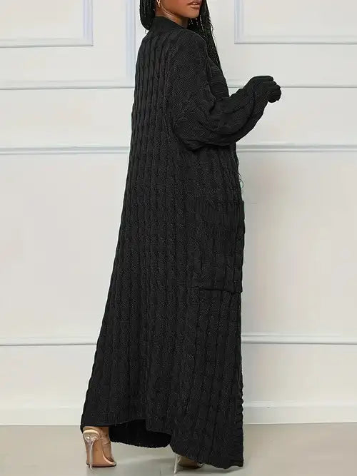 Cardigan noir oversize femme