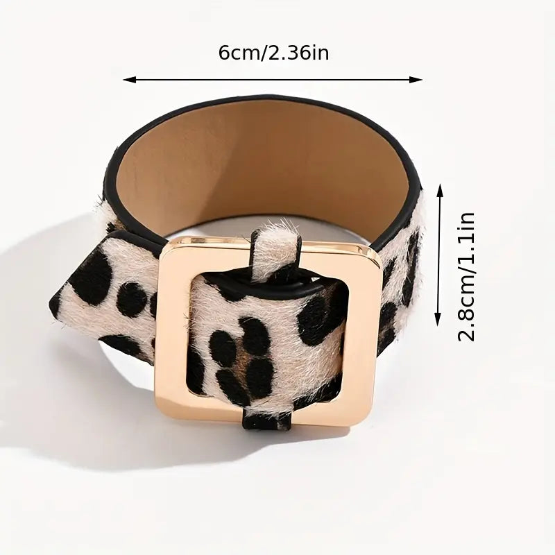 Bracelet en faux cuir femme