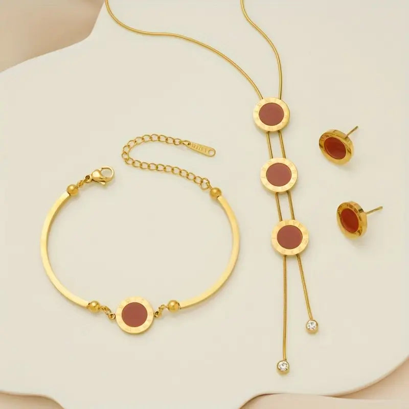 Ensembles Bijoux Plaqués Or 18K pour Femme