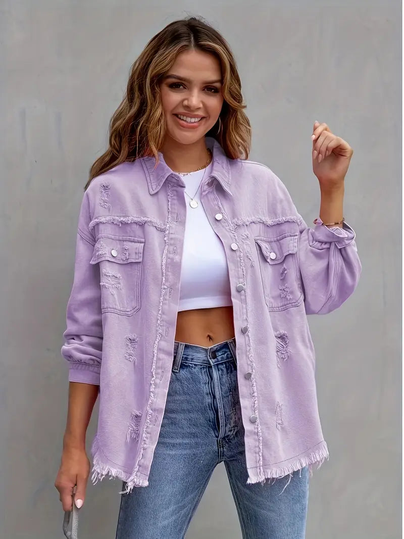 Veste élégante en jean femme
