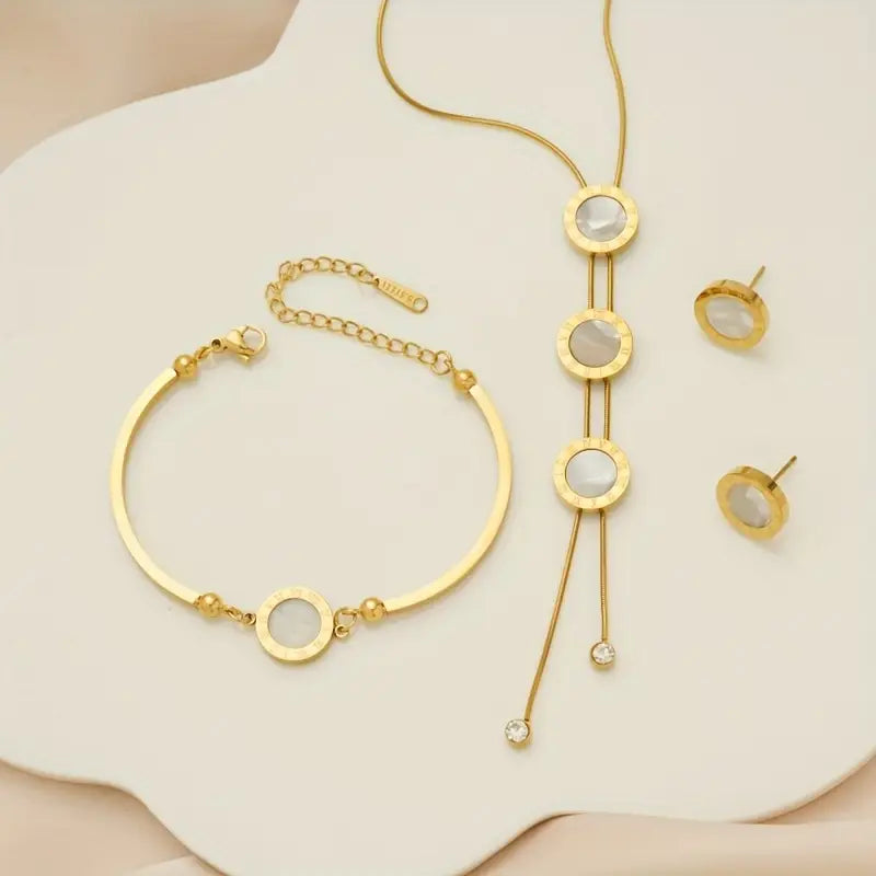 Ensembles Bijoux Plaqués Or 18K pour Femme