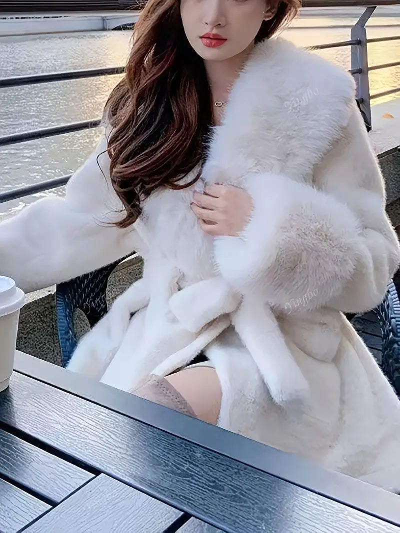 Manteau en fourrure Mi-long femme