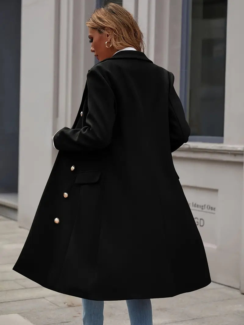 Manteau ajusté trois quarts femme