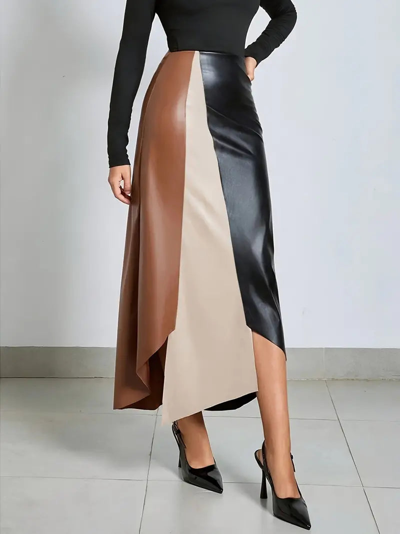 Jupe longue asymétrique pour femme