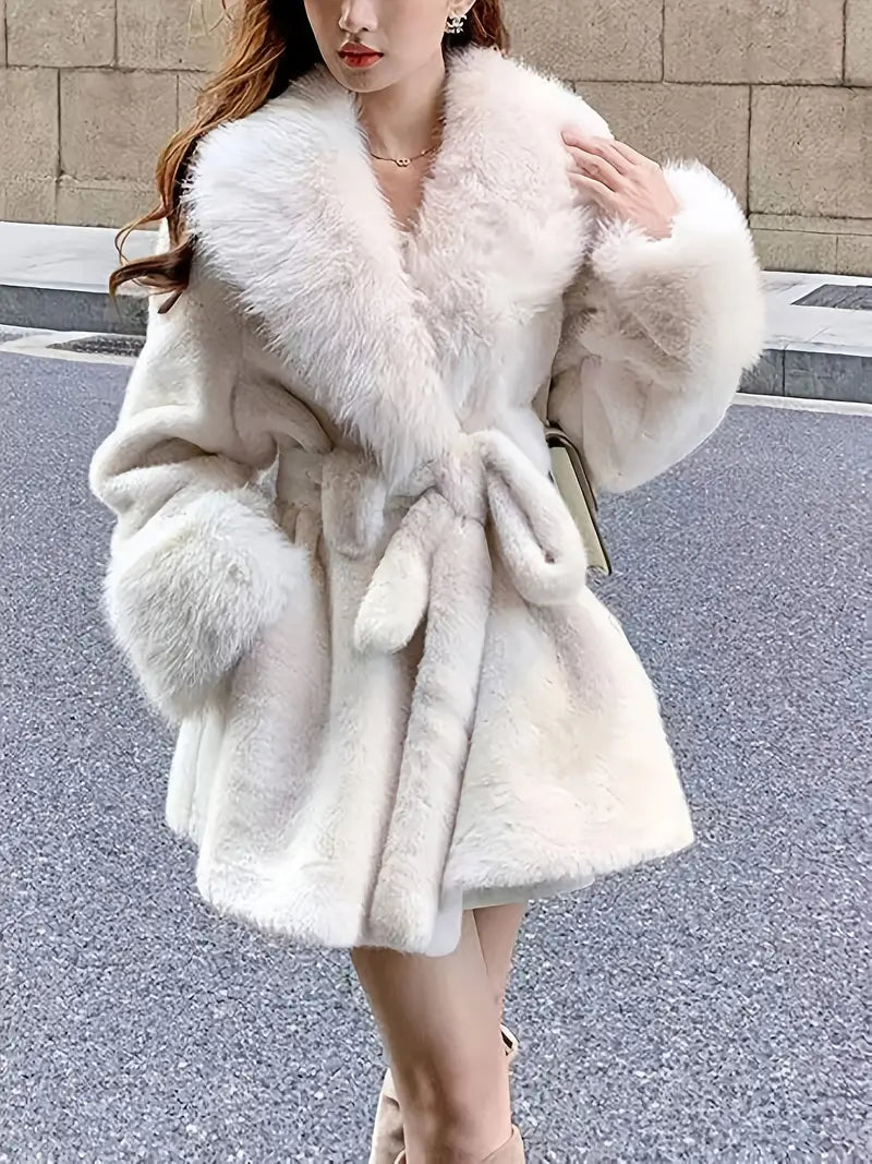 Manteau en fourrure Mi-long femme