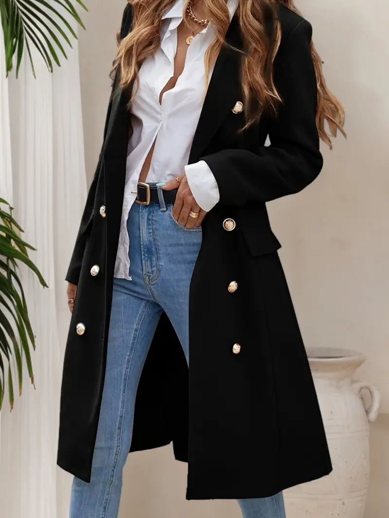Manteau ajusté trois quarts femme