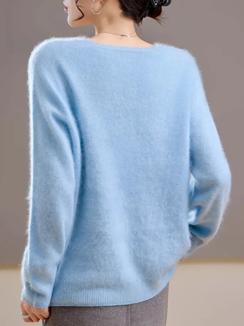 Pull Col v en Cachemire