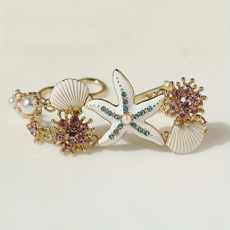 Bracelet élégant étoile de mer  femme