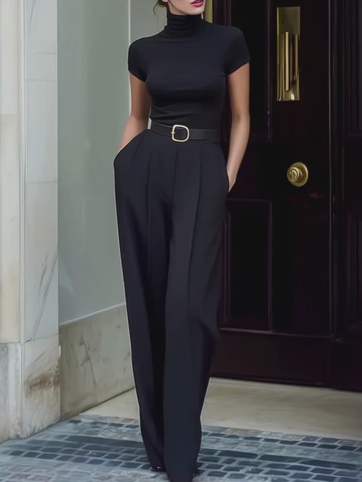 Élégant chic ensemble pantalon tailleur